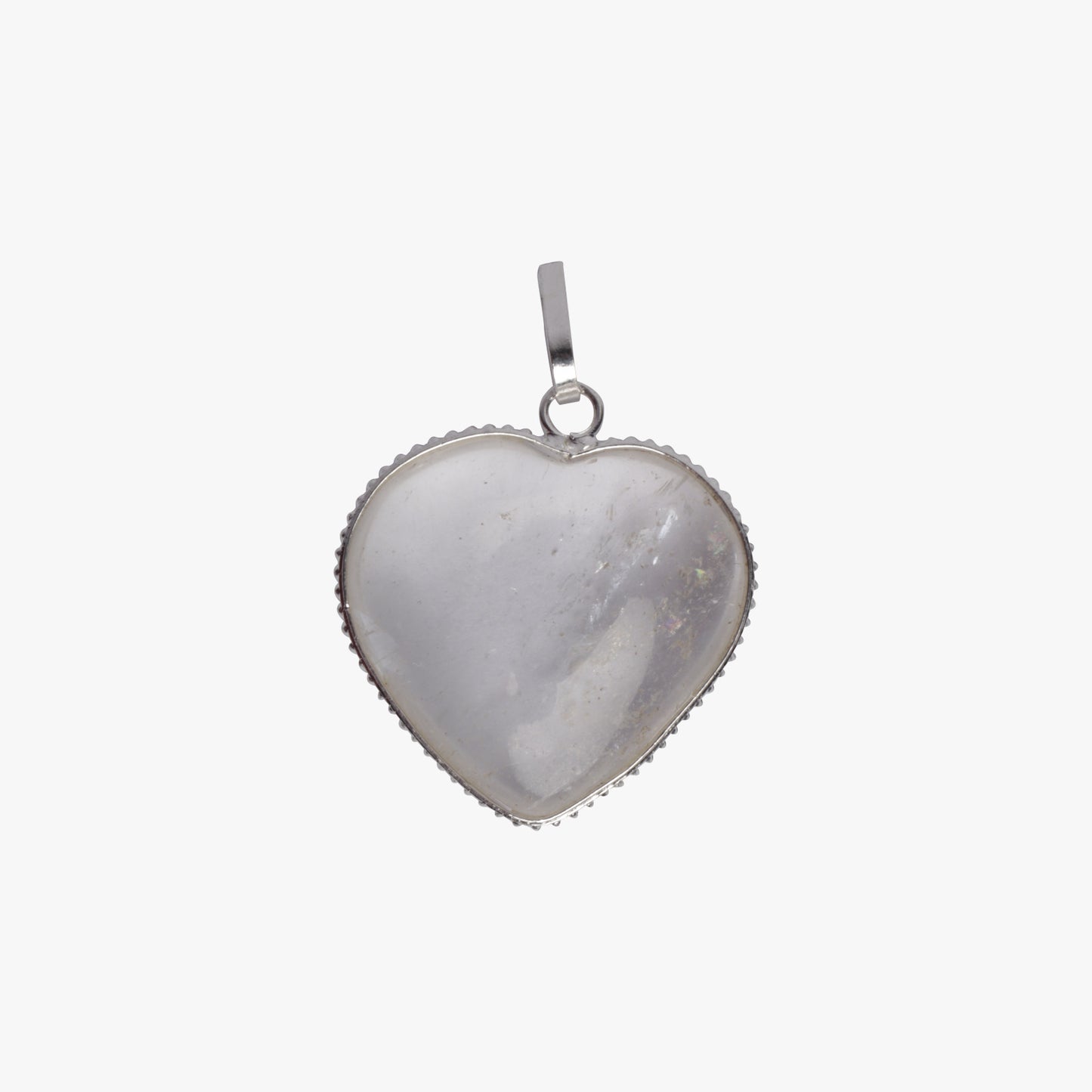 Clear Quartz Heart Pendant