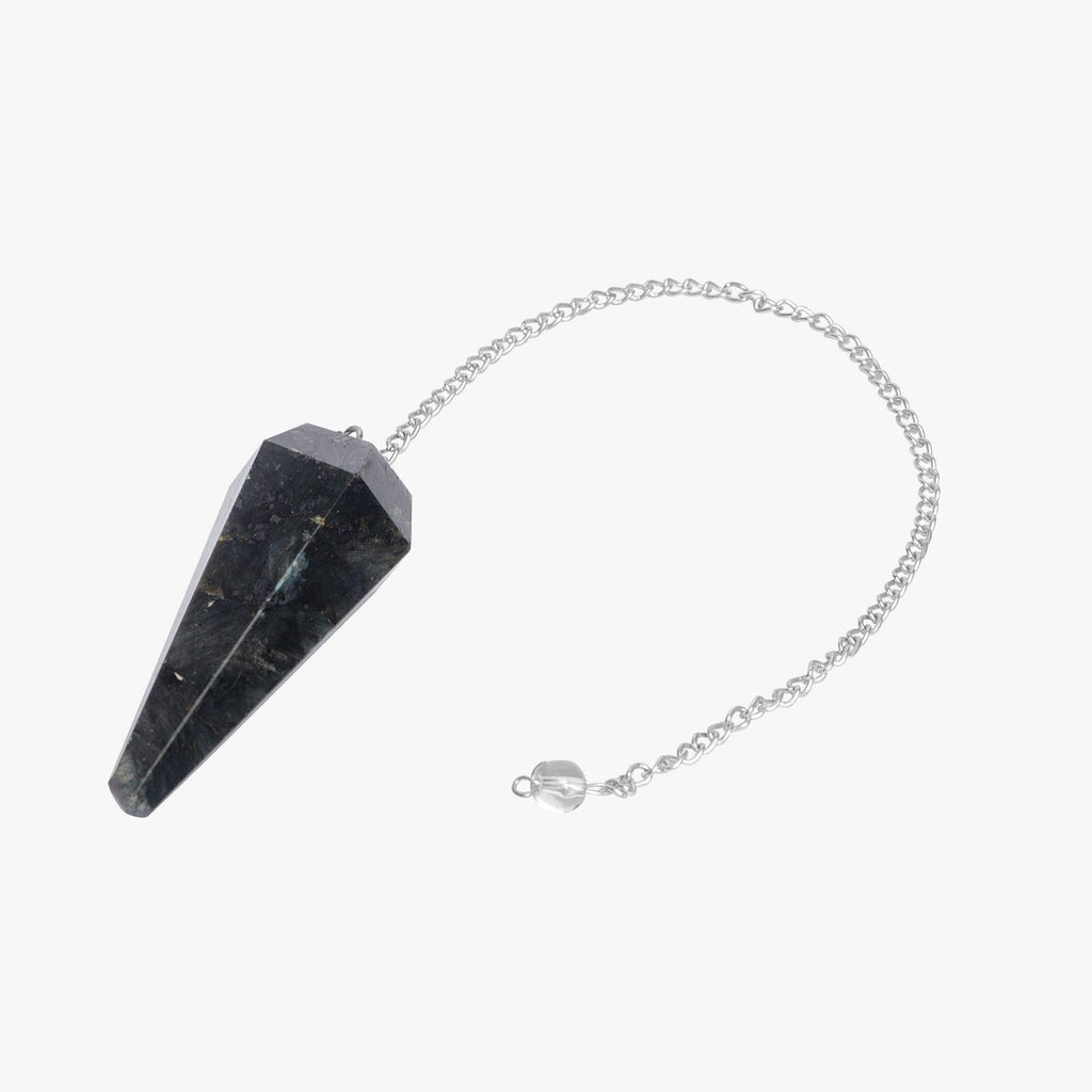 Black Larvekite Pendulum - AEORA ROCKS INDIA - Healing Crystals superstore