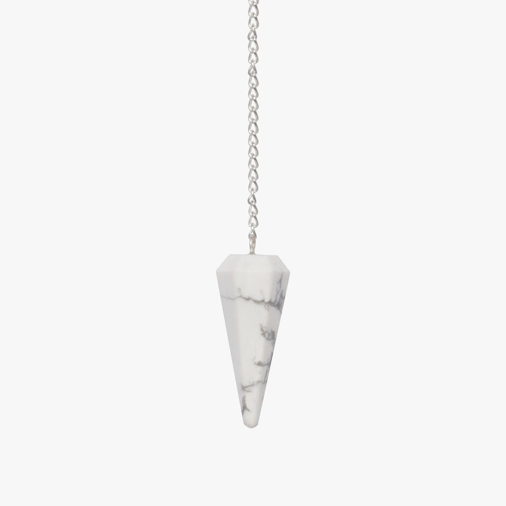 Howlite Pendulum - AEORA ROCKS INDIA - Healing Crystals superstore