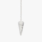 Howlite Pendulum - AEORA ROCKS INDIA - Healing Crystals superstore