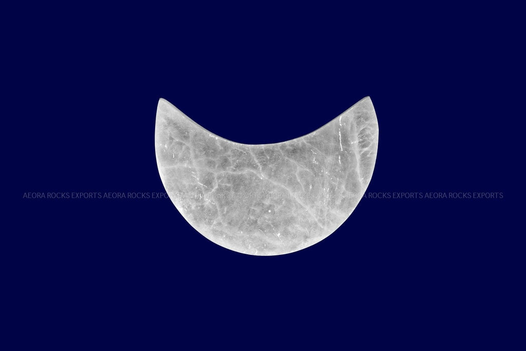 Natural Selenite Moon Charging Plate in India - Aeora Rocks - AEORA ROCKS INDIA - Healing Crystals superstore