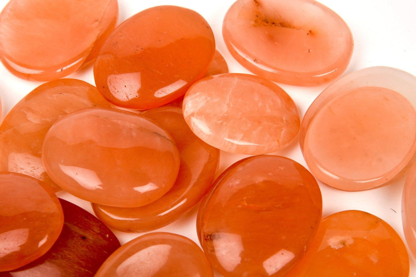 Orange Aventurine Worry Stone - AEORA ROCKS INDIA - Healing Crystals superstore