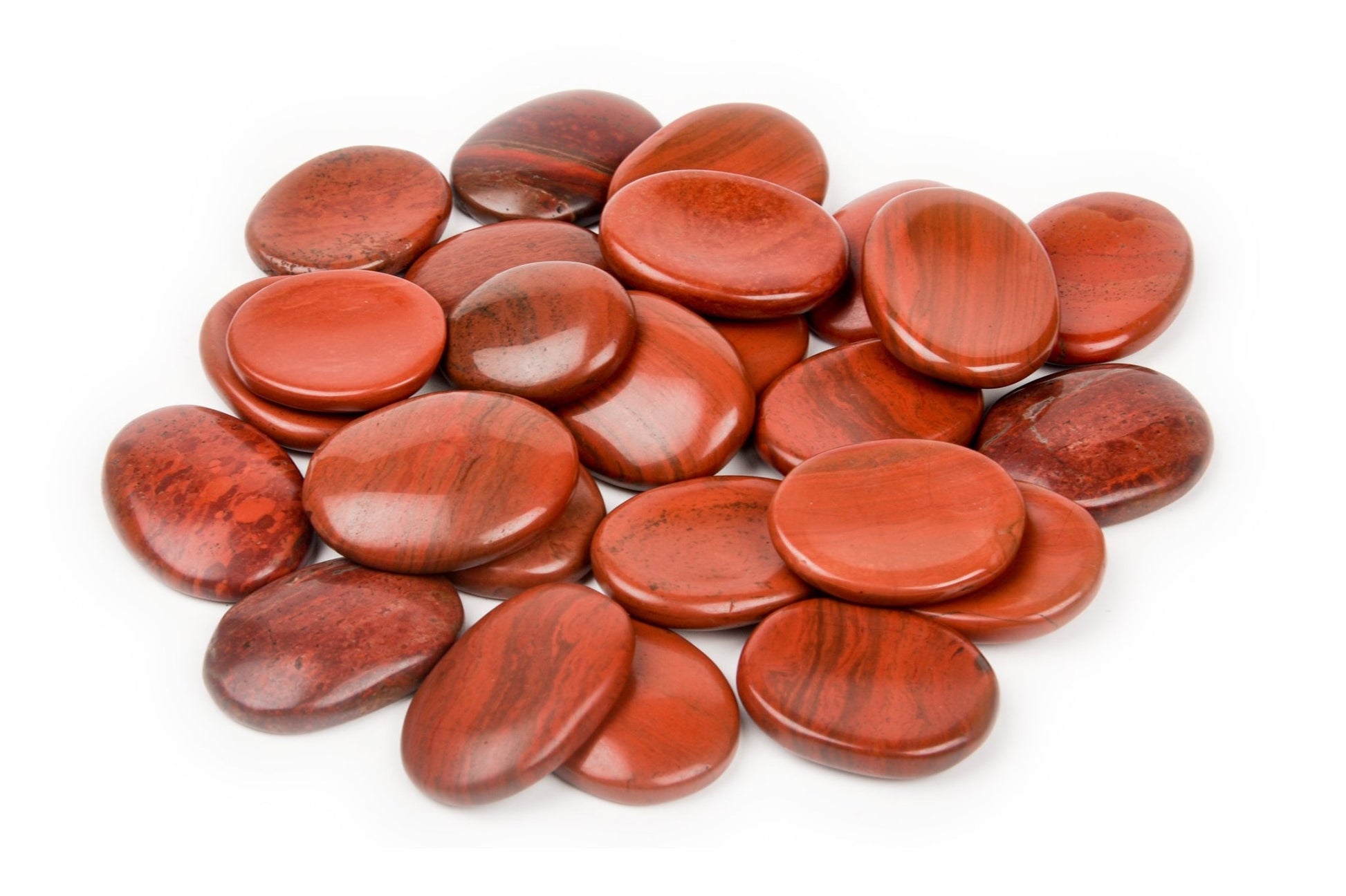 Red Jasper Worry Stone - AEORA ROCKS INDIA - Healing Crystals superstore