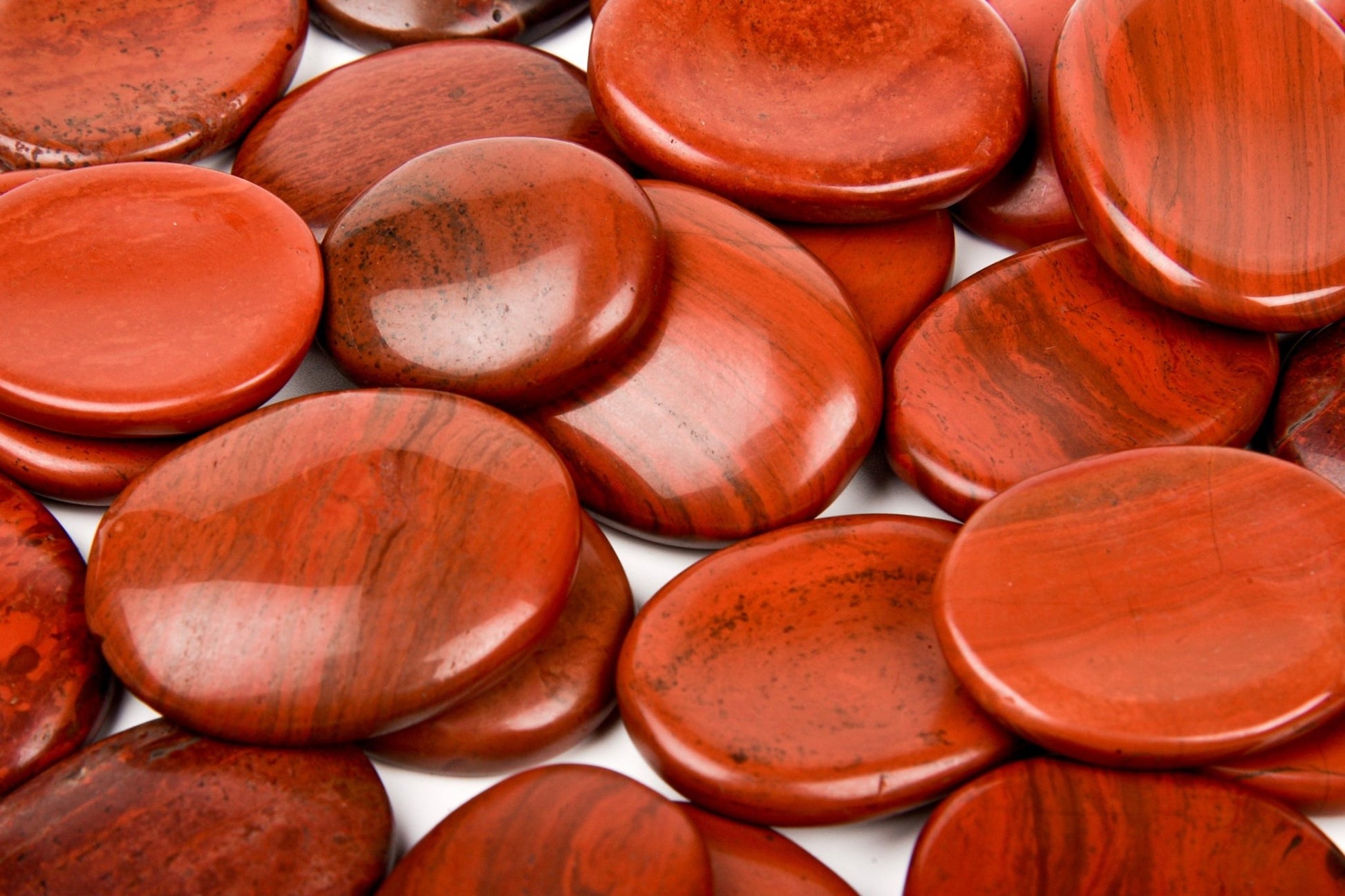 Red Jasper Worry Stone - AEORA ROCKS INDIA - Healing Crystals superstore