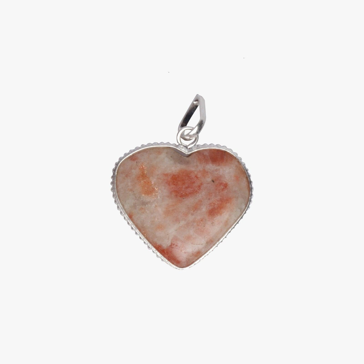 Sunstone Heart Pendant - AEORA ROCKS INDIA - Healing Crystals superstore
