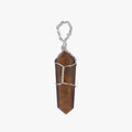 Tiger Eye Vogal Wire Wrapped Pendant - AEORA ROCKS INDIA - Healing Crystals superstore