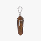 Tiger Eye Vogal Wire Wrapped Pendant - AEORA ROCKS INDIA - Healing Crystals superstore